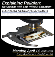 Explaining Religion event poster