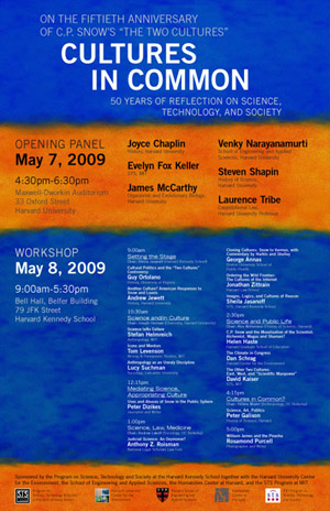 Cultures in Common: 50 Years of Reflection on Science, Technology, and Society event poster