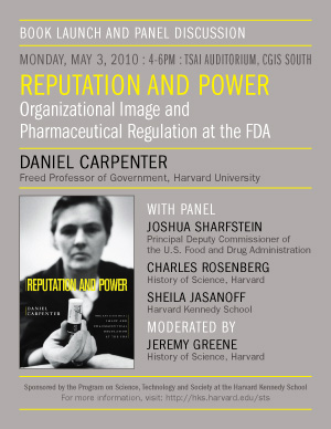 Daniel Carpenter book launch event poster