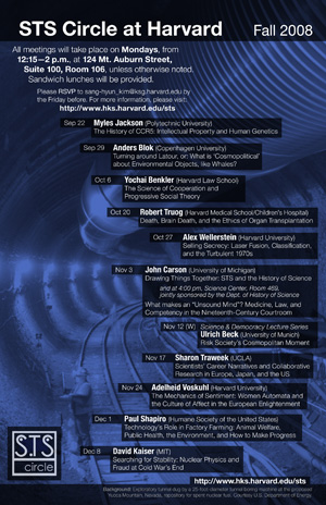 STS Circle schedule poster