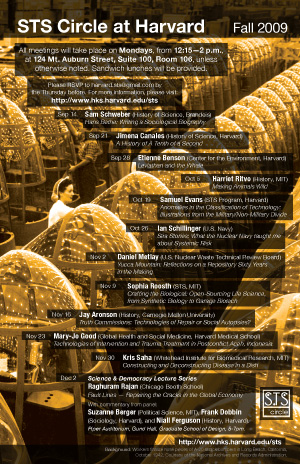 STS Circle schedule poster