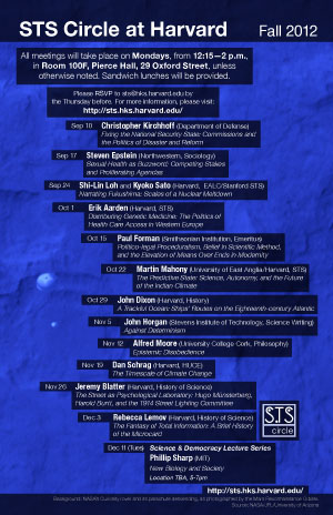 STS Circle schedule poster